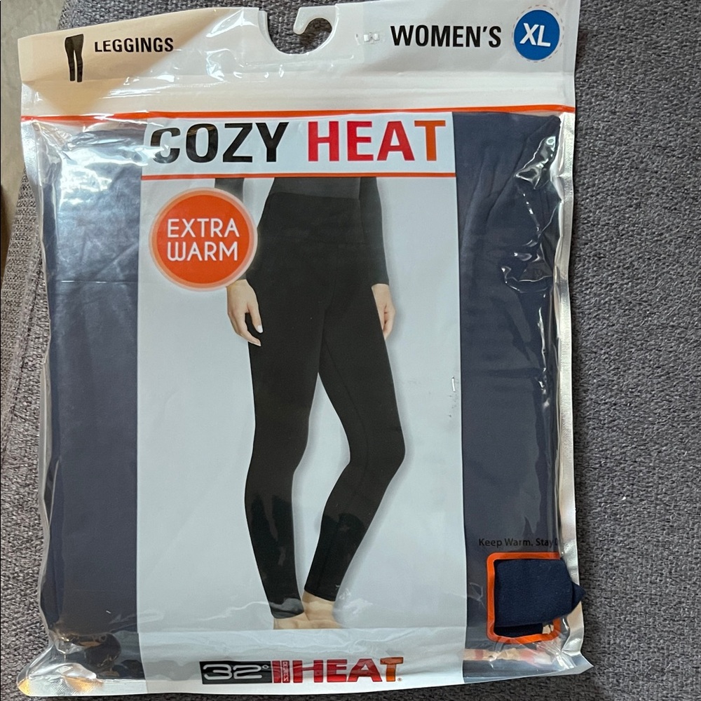 32 Degrees Women's Extra Warm Black Leggings